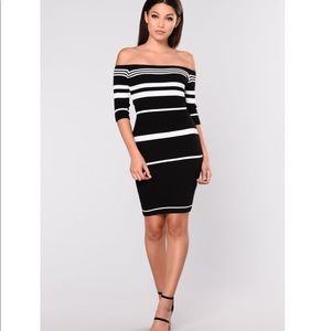 NWT! Fashion Nova Shora Striped Dress
